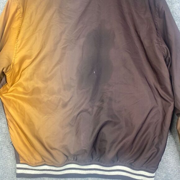 Lrg Lifted Research Group Bomber Jacket Mens M Varsity Windbreaker Ombre - Picture 13 of 13